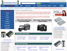 Tablet Screenshot of camcorder-battery-camera.com